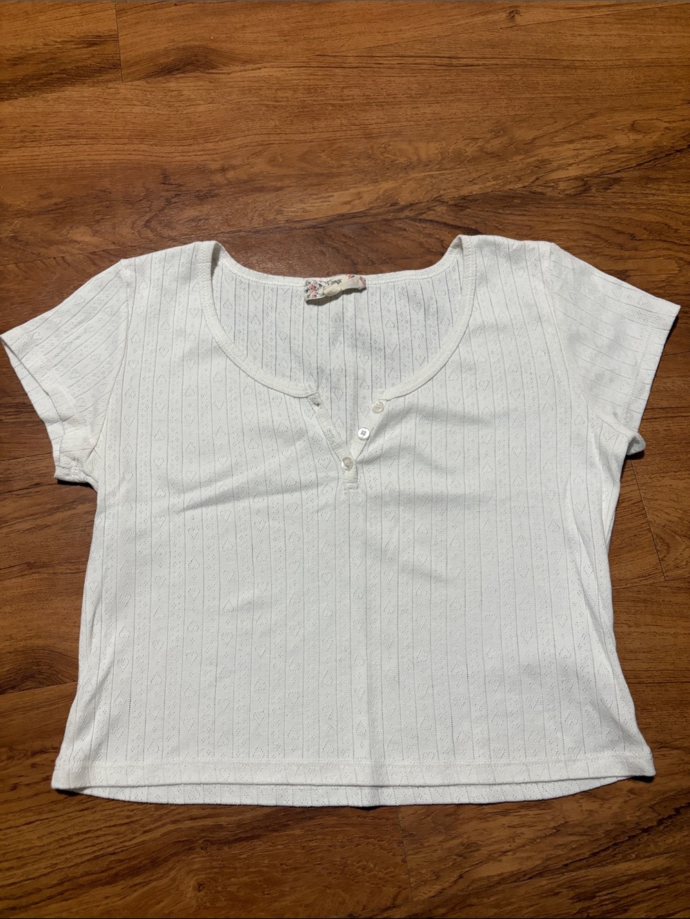 Pink Republic White Short Sleeve Tee